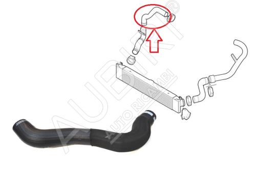 Durite de turbo Fiat Ducato 2006-2011 2.3 entre l'intercooler et le clapet