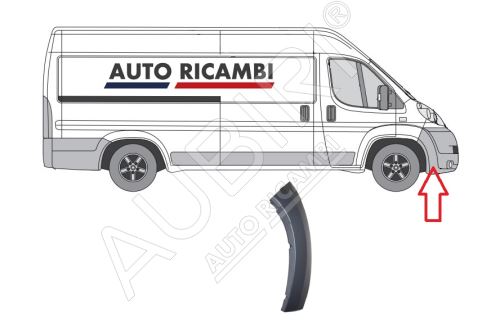 Baguette de protection Fiat Ducato 2006-2014 droit, garniture de pare-chocs