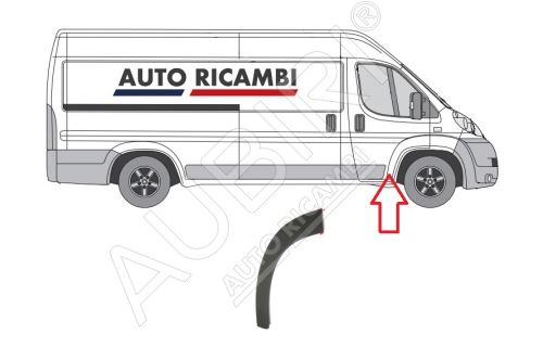 Baguette de protection Fiat Ducato depuis 2006 droit, garniture de porte