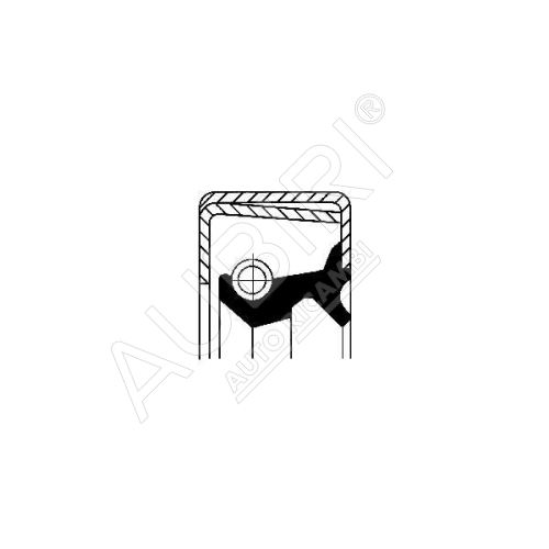 Hub shaft seal Iveco EuroTech 125x150x13mm front= rear