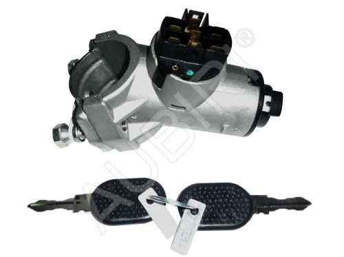 Commutateur d'allumage Fiat Ducato 1994-2002 avec cylindre serrure et clés, 7-PIN