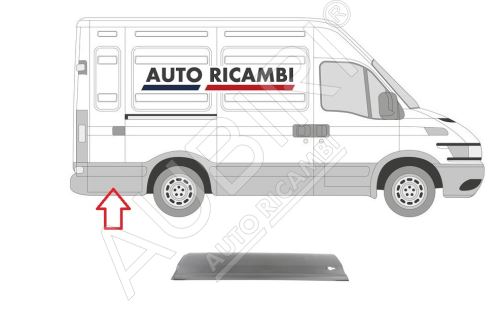 Baguette de protection Iveco Daily 2000-2014 droit, derrière la roue arrière