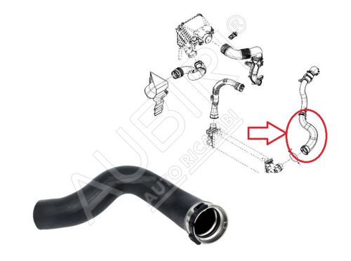 Durite de turbo Renault Trafic 2014-2019 1.6 dCi entre l'intercooler et le clapet