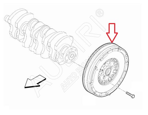 Volant moteur Fiat Ducato depuis 2021 2.2D transmission automatique