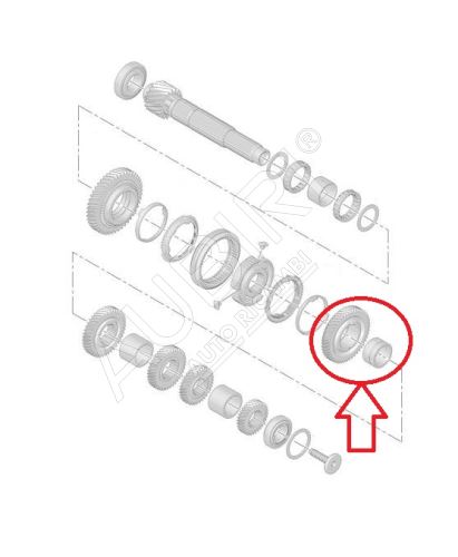 Roue dentée 2.vitesse Citroën Berlingo, Partner depuis 2008 - 48 dents, STT/MCC