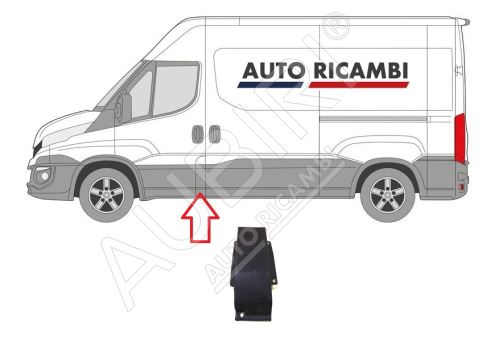 Baguette de protection Iveco Daily depuis 2014 gauche, derrière la porte avant, montant B