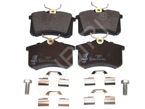 Plaquettes de frein Citroën Berlingo, Partner 1997-2011 arrière, avec accessoires