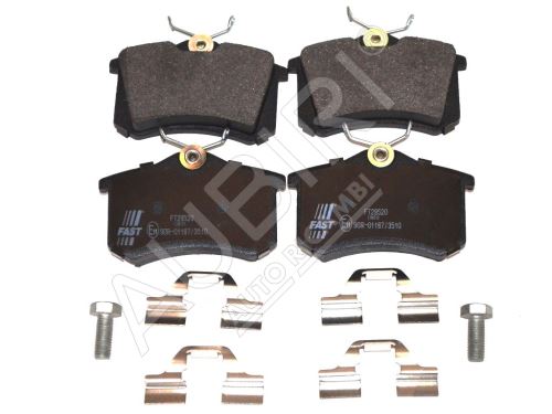 Plaquettes de frein Citroën Berlingo, Partner 1997-2011 arrière, avec accessoires