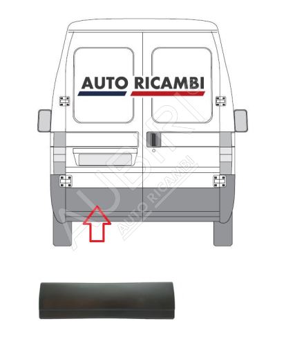 Baguette de protection Fiat Ducato 2002-2006 arrière, porte gauche