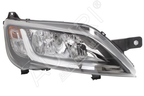 Phare avant Fiat Ducato depuis 2014 droit H7+H7 cadre noir, sans LED