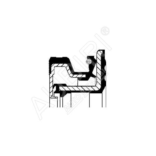 Hub shaft seal Iveco EuroCargo 75E/80E, Daily 65C rear