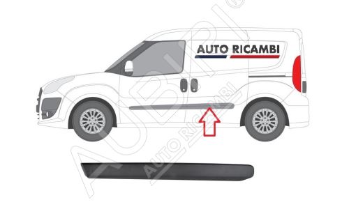 Baguette de protection Fiat Doblo depuis 2010 gauche, porte arrière