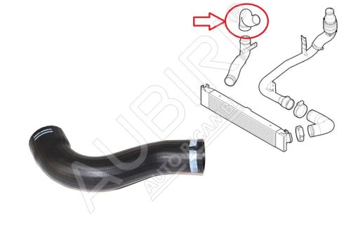 Durite de turbo Fiat Ducato 2006-2011 2.2 entre l'intercooler et le clapet