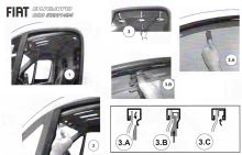 Déflecteurs pour les vitres latérales Fiat Ducato 2006-2014 gauche/droit