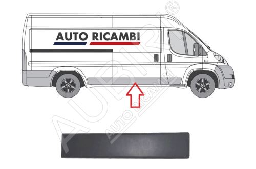 Baguette de protection Fiat Ducato depuis 2006 droit, porte coulissante 124 cm