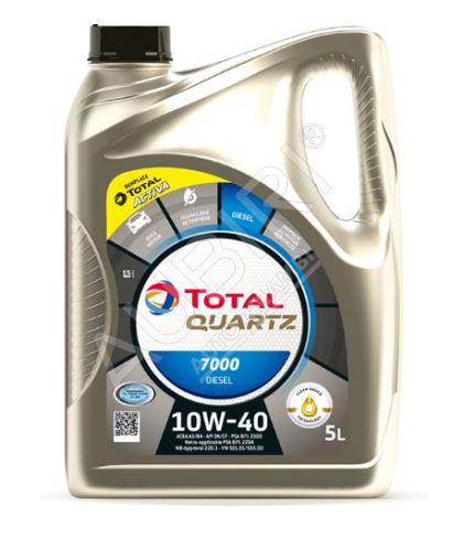 Huile moteur Total Quartz 7000 DIESEL 10W40 5L