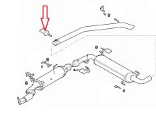 Support d'échappement Fiat Ducato depuis 2014 (2)