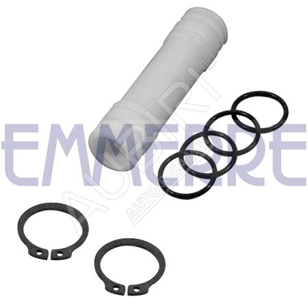 Water pump pipe Iveco TurboDaily 2.5, 80 mm kit with seals