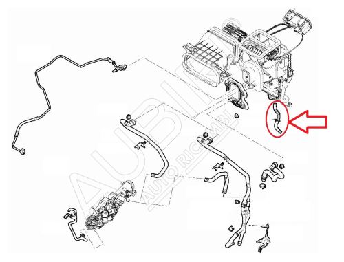 Durite de chauffage Fiat Ducato, Jumper, Boxer depuis 2006