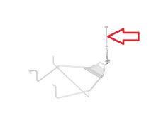 Vis de support de roue de secours Citroën Jumpy, Expert depuis 2016, Scudo depuis 2022