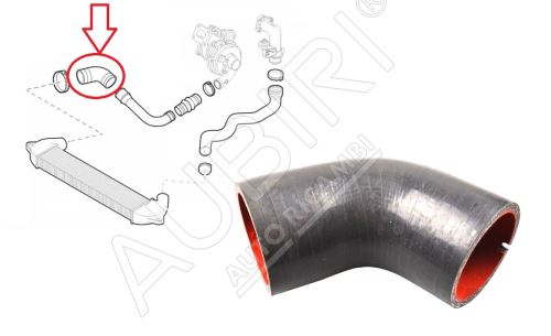 Durite de turbo Fiat Doblo 2000-2005 1.9D entre le turbo et l'intercooler