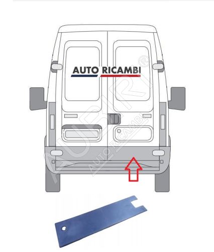 Baguette de protection Iveco Daily 2000-2006 arrière, porte droite