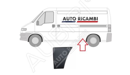 Baguette de protection Fiat Ducato 2002-2006 gauche, devant la roue arrière