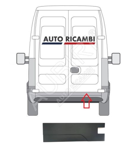 Baguette de protection Iveco Daily 2006-2014 arrière, porte droite