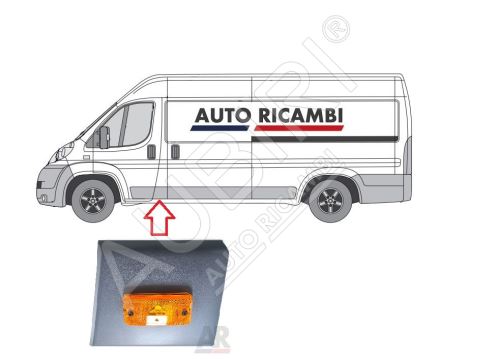 Baguette de protection Fiat Ducato 2006 gauche, derrière la porte avant, montant B - Maxi