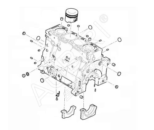 Bloc court Citroën Jumper, Peugeot Boxer depuis 2019 2.2 BlueHDi