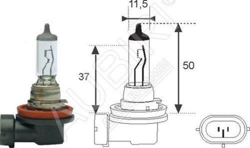 Bulb H11 12V 55W fog lights, Iveco Daily