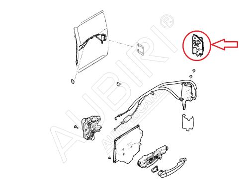 Door lock striker Citroën Jumpy, Expert since 2016 middle, left, for sliding door