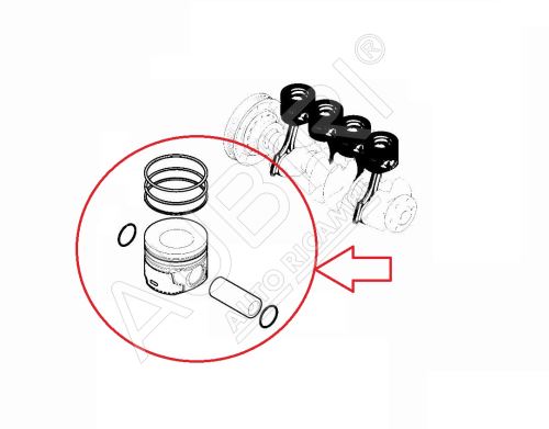 Piston Citroën Jumpy, Berlingo depuis 2018 1.5 BlueHDi