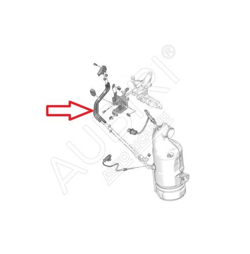 Durites capteur, pression des gaz échappement Citroën Berlingo, Partner 2008-2016 1.6HDi