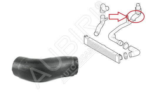 Durite de turbo Fiat Ducato 2006-2011 2.2 entre le turbo et l'intercooler, intermédiaire