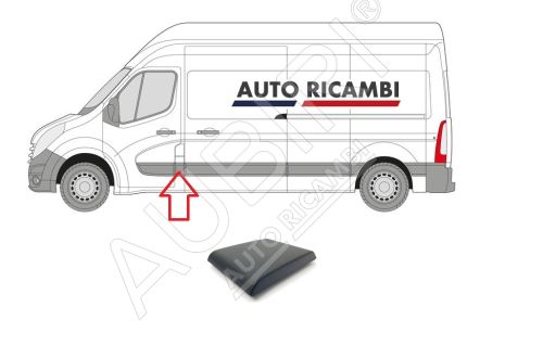 Baguette de protection Renault Master de 2010 gauche, derrière la porte avant, montant B