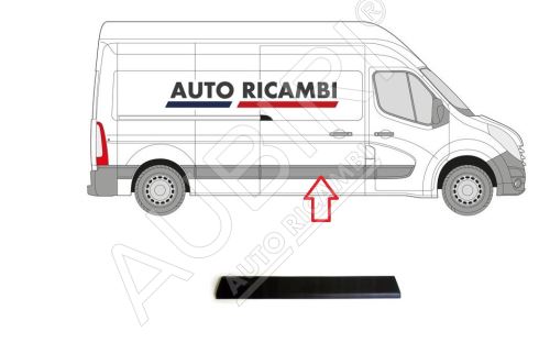 Baguette de protection Renault Master depuis 2010 droit, porte coulissante