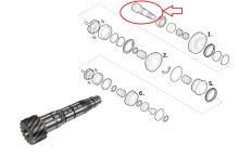 Arbre transmission Fiat Ducato depuis 2006 3.0 secondaire 1/2/5/6ème vitesse, 16/73 dents (1)