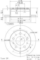 Disques de frein Fiat Ducato depuis 2006 arrière Q17H, 280mm