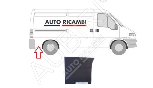 Baguette de protection Fiat Ducato 2002-2006 droit, derrière la roue arrière