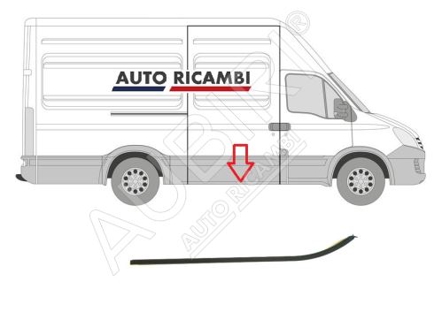 Rail de porte coulissante Iveco Daily 2000-2014 inférieur