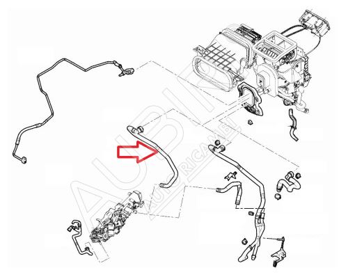 Durite de chauffage Fiat Ducato depuis 2021 2.2D