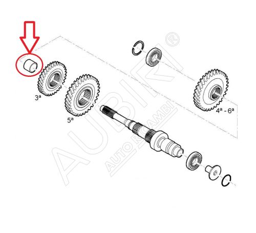 Entretoise d'arbre de transmission Fiat Ducato depuis 2021 2.2D, Doblo 2010-2022 principal