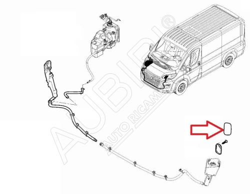 Cache pare-chocs Fiat Ducato, Jumper, Boxer 2018-2021 gauche, lave-phares