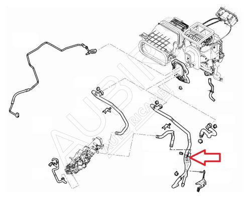 Durite de chauffage Fiat Ducato depuis 2021 2.2D