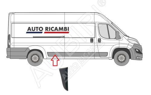 Baguette de protection Fiat Ducato depuis 2014 droit devant la roue arrière