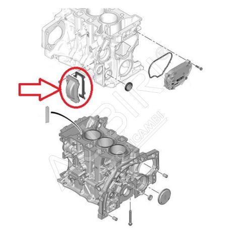 Cache courroie de distribution Citroën Berlingo, Partner depuis 2018 1.2i PureTech