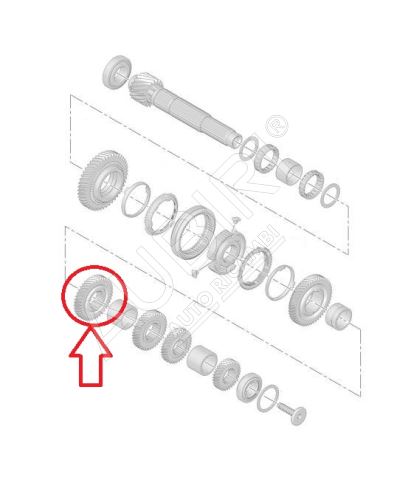 Roue dentée 3.vitesse Citroën Berlingo, Partner depuis 2008 - 41 dents, STT/MCC