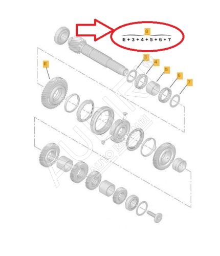 Roue dentée 1.vitesse Citroën Berlingo, Partner depuis 2008 - 46 dents, STT/MCC