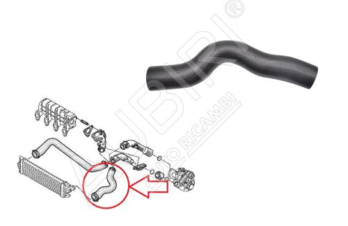 Durite de turbo Renault Master 1998-2001 2.8 dTi entre l'intercooler et le clapet